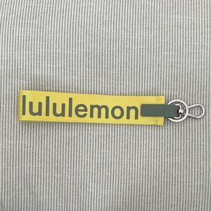 Lululemon Yellow Keychain